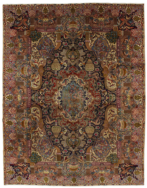 Kashmar - old Perzisch Tapijt 393x306