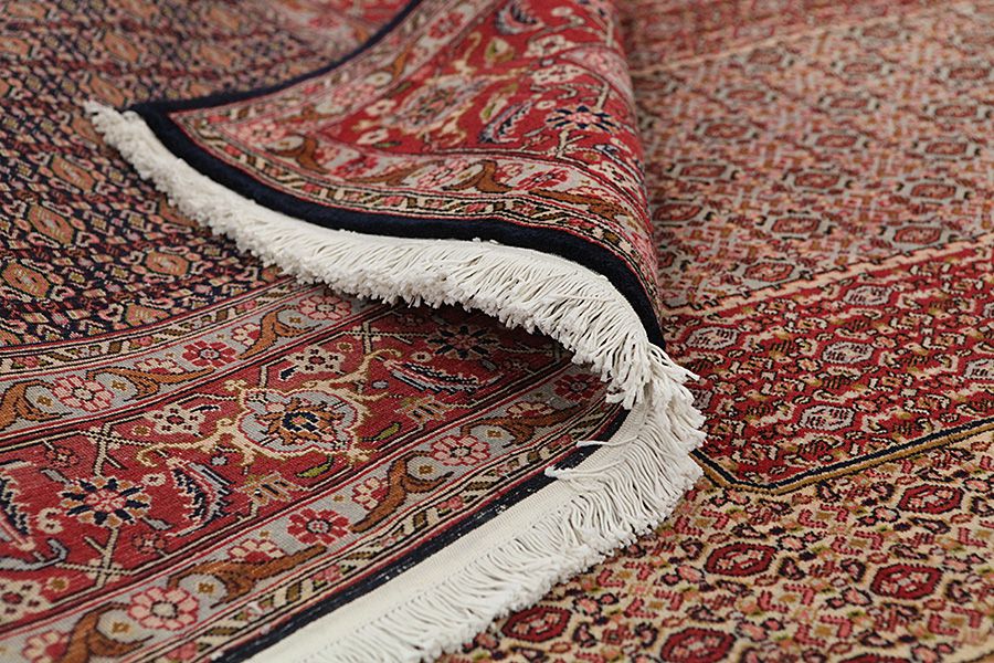 Senneh - Kurdi Tapis Persan 277x193 - Image 4