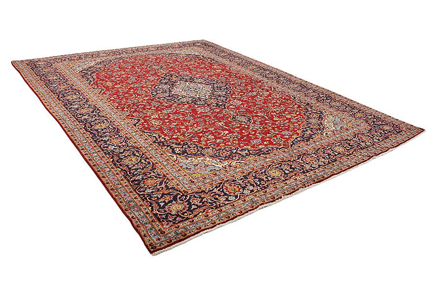 Kashan Perzisch Tapijt 388x290 - Afbeelding 1