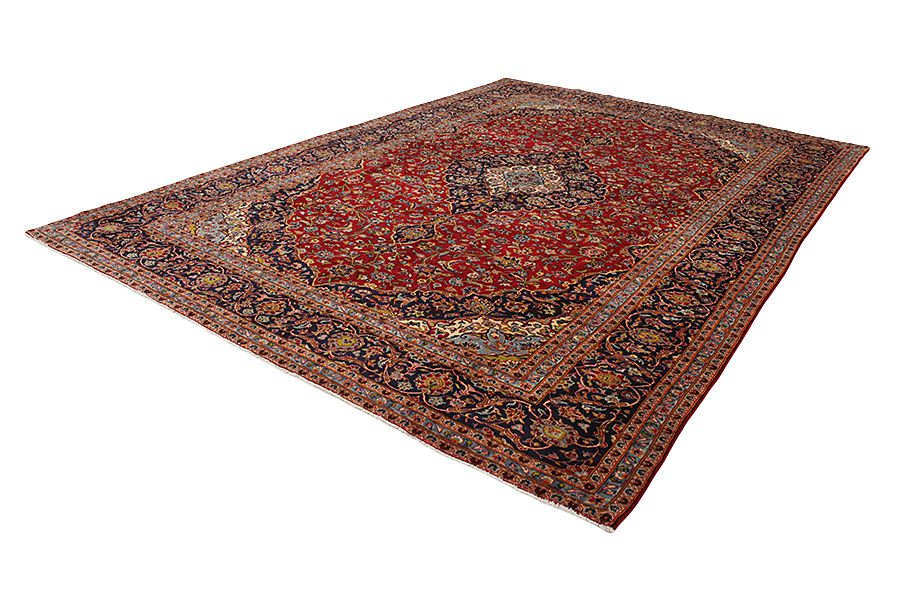 Kashan Perzisch Tapijt 388x290 - Afbeelding 2