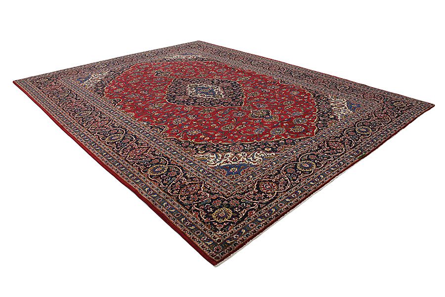 Kashan Perzisch Tapijt 392x300 - Afbeelding 1