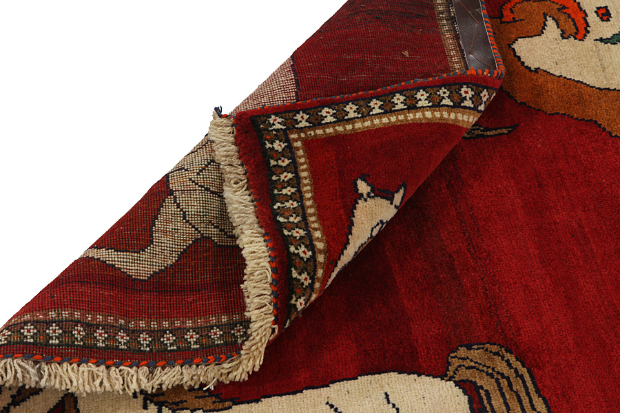 Gabbeh - Qashqai Tapis Persan 255x117 - Image 4