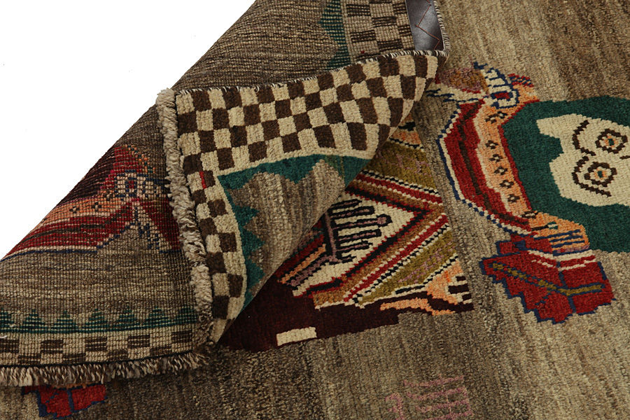 Gabbeh - Qashqai Perzisch Tapijt 212x123 - Afbeelding 4