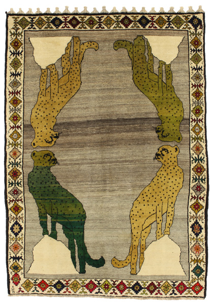 Gabbeh - Qashqai Tapis Persan 217x154