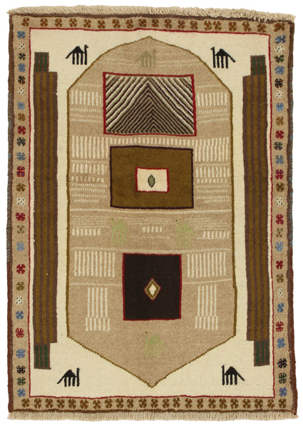Gabbeh - Qashqai Perzisch Tapijt 132x96