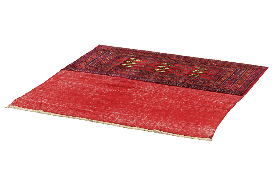 Yomut - Boukhara Tapis Persan 121x118 - Image 2