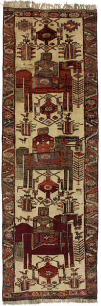 Bakhtiar - Qashqai Tapis Persan 387x124