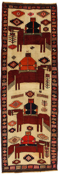Bakhtiari - Qashqai Perzisch Tapijt 383x127