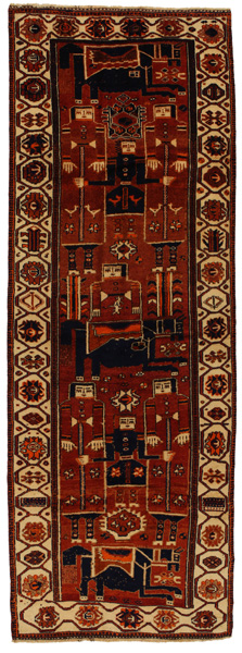 Bakhtiar - Qashqai Tapis Persan 419x148