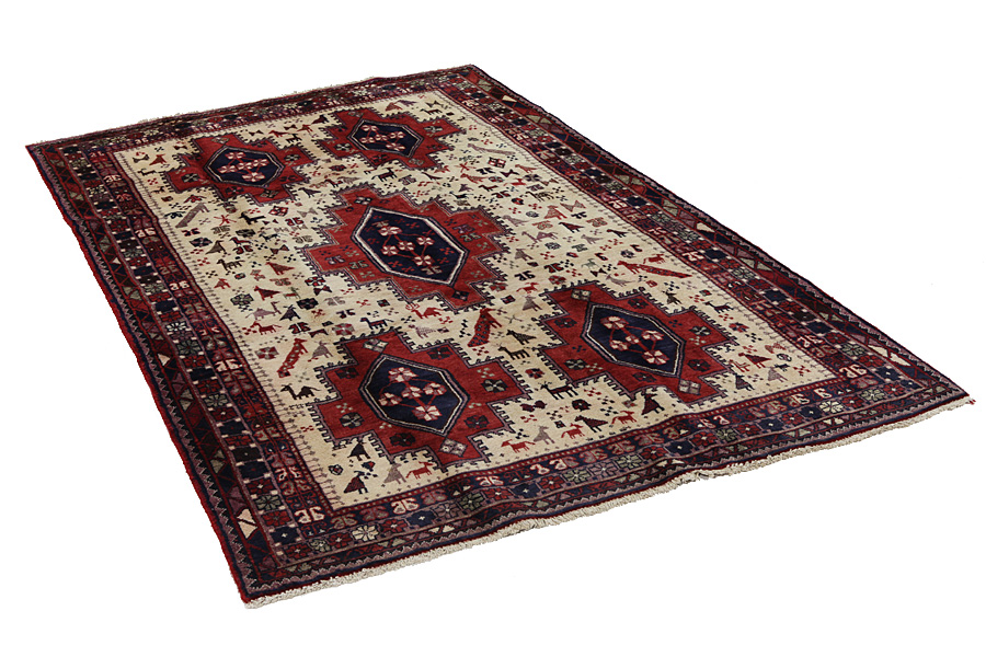 Afshar - Sirjan Tapis Persan 247x148 - Image 1
