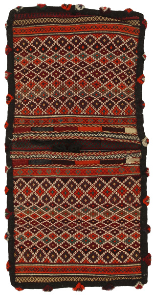 Jaf - Zadeltas Perzisch Tapijt 125x62