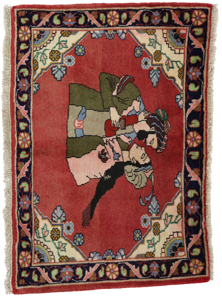 Bidjar - Kurdi Perzisch Tapijt 60x87