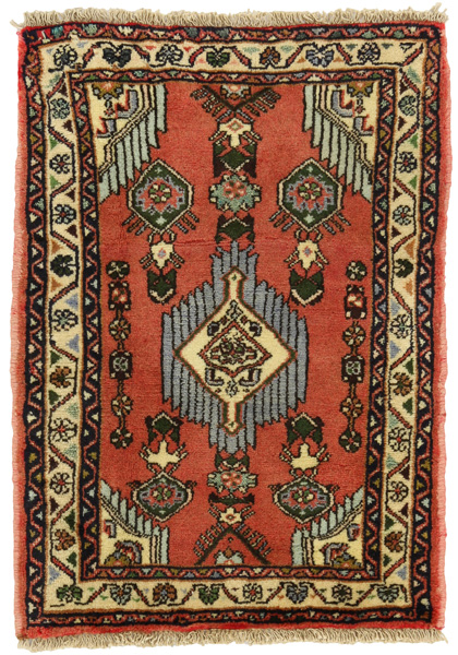 Enjilas - Hamadan Perzisch Tapijt 81x59