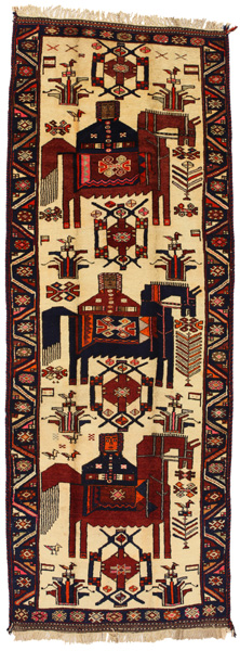 Bakhtiar - Qashqai Tapis Persan 403x143