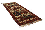 Bakhtiar - Qashqai Tapis Persan 395x133 - Image 1